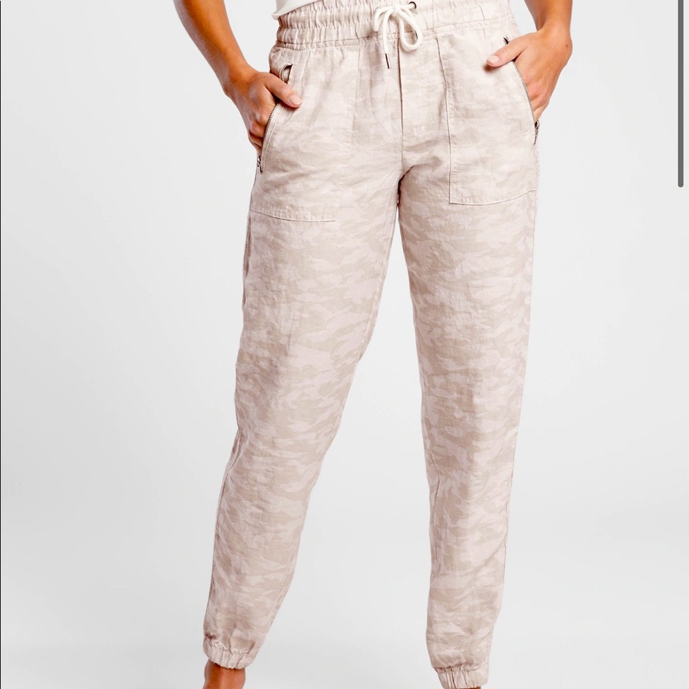 Athleta Cabo Linen Jogger size 10